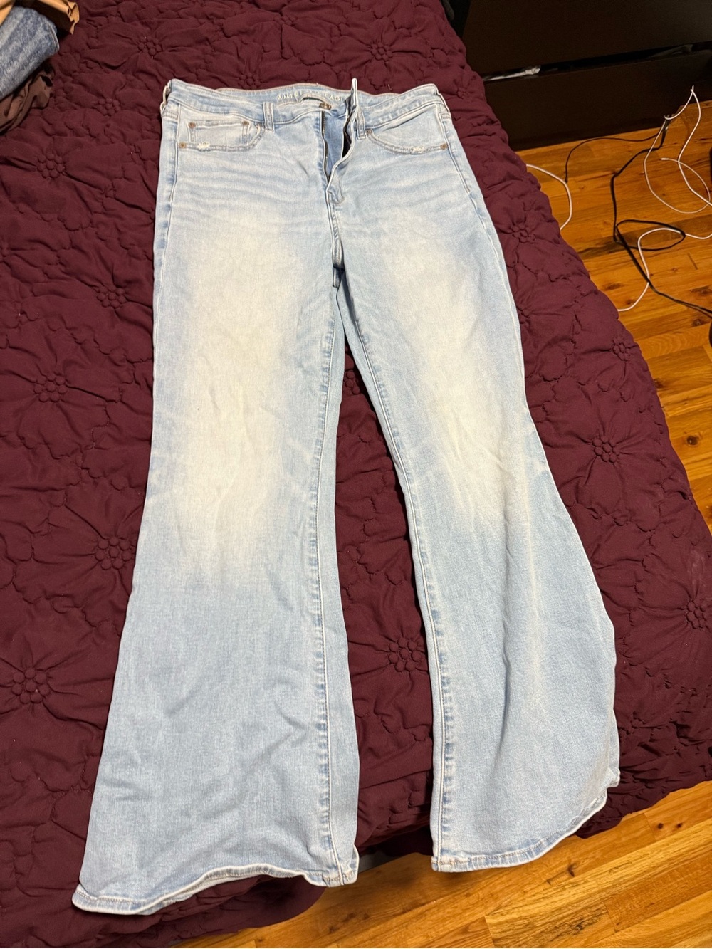 Light Wash Flare Jeans